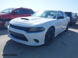 2021 Dodge Charger GT with VIN 2C3CDXHG7MH575245, listed as a IAAI auction lot 41997343 with 70,547 mi miles. Bid and sale history available at carsss.com. Image 2.