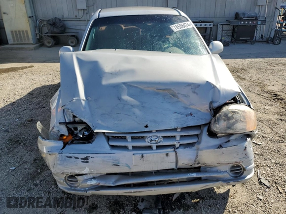 2004 Hyundai Accent GL with VIN KMHCG45C74U550647, listed as a Copart auction lot 74526474 with 115,838 mi miles and Salvage Title. Bid and sale history available at carsss.com. Image 5.