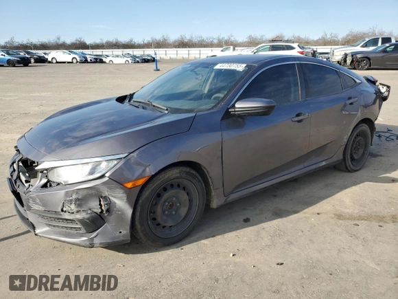 2017 Honda Civic Sedan LX with VIN 2HGFC2F54HH512871, listed as a Copart auction lot 44730755 with 203,249 mi miles and Salvage Title. Bid and sale history available at carsss.com. Image 1.
