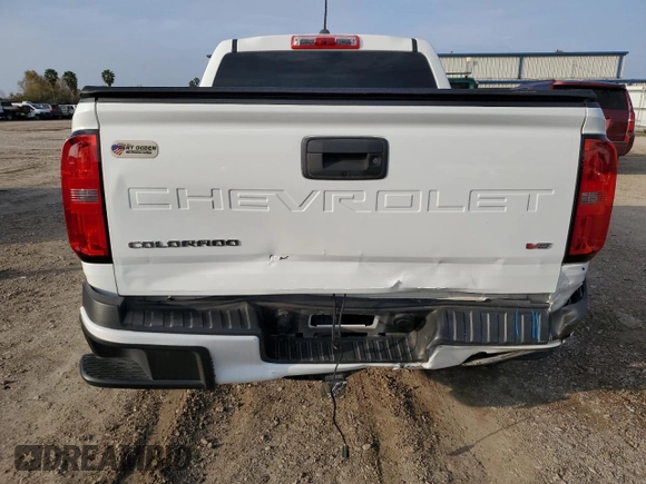 2021 Chevrolet Colorado 2WD Work Truck z VIN 1GCGSBEN9M1190602, wystawiony jako Copart lot #43215595 z przebiegiem 58 228 mil mil oraz Szkoda całkowita • Salvage title. Historia ofert i sprzedaży dostępna na DreamBid. Obrazek 6.