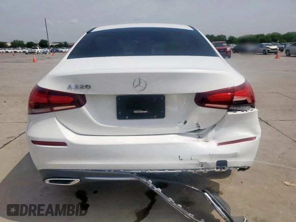 2021 Mercedes-Benz A 220 with VIN W1K3G4EB7MJ258919, listed as a Copart auction lot 62722355 with 50,036 mi miles and Clean title. Bid and sale history available at DreamBid. Image 6.