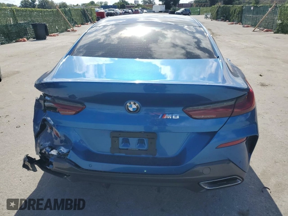 2020 BMW 8 Series 840i with VIN WBAGV2C01LCD29736, listed as a Copart auction lot 57632994 with 36,157 mi miles and Salvage Title. Bid and sale history available at DreamBid. Image 6.