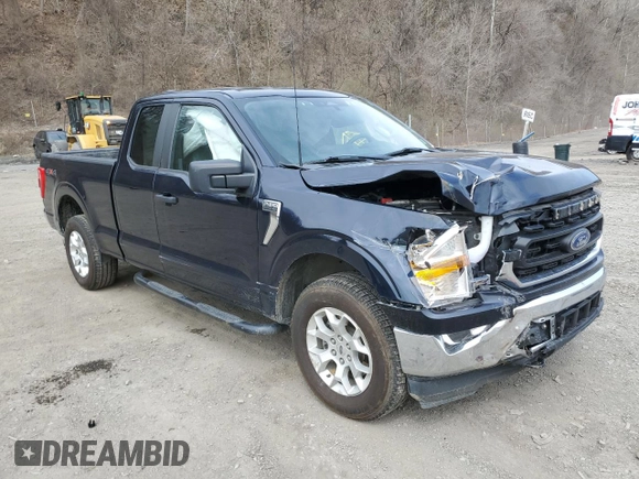 2022 Ford F-150 XL with VIN 1FTEX1EP8NFC46845, listed as a Copart auction lot 51635285 with 68,192 mi miles and Salvage title. Bid and sale history available at DreamBid. Image 4.