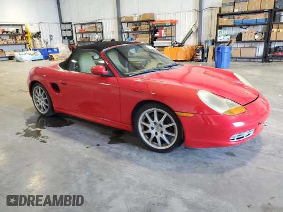 2000 Porsche Boxster with VIN WP0CA2983YU628198, listed as a Copart auction lot 64008695 with 162,417 mi miles and Clean title. Bid and sale history available at DreamBid. Image 4.