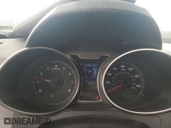 2013 Hyundai Veloster w/Gray Int with VIN KMHTC6AD5DU102803, listed as a Copart auction lot 58628935 with 129,616 mi miles and Salvage title. Bid and sale history available at DreamBid. Image 9.