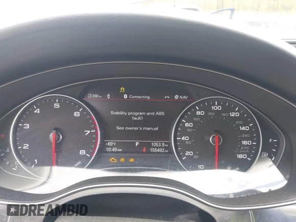 2012 Audi A6 Prestige with VIN WAUHGAFC1CN040212, listed as a IAAI auction lot 42167070 with 155,492 mi miles and . Bid and sale history available at DreamBid. Image 7.