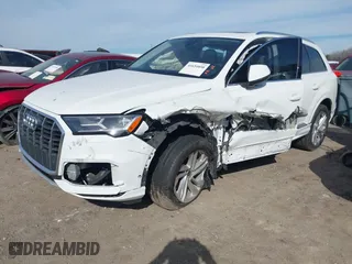 2021 Audi Q7 Premium with VIN WA1AJAF7XMD037237, listed as a IAAI auction lot 41654858 with 42,804 mi miles. Bid and sale history available at carsss.com. Image 2.