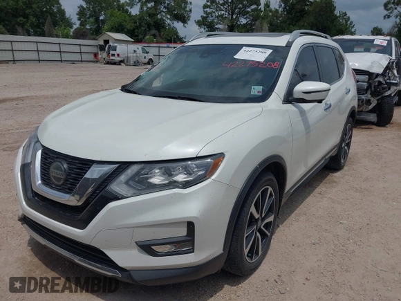 2020 Nissan Rogue S with VIN 5N1AT2MT9LC735022, listed as a IAAI auction lot 42275208 with 72,501 mi miles and . Bid and sale history available at DreamBid. Image 17.