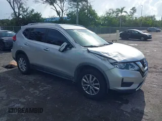 2017 Nissan Rogue SV with VIN KNMAT2MV8HP616688, listed as a IAAI auction lot 42717926 with 124,666 mi miles and . Bid and sale history available at DreamBid. Image 1.