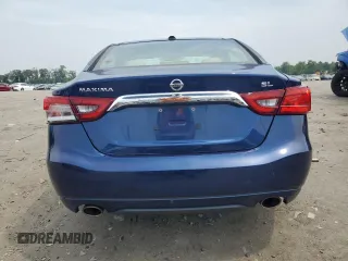 2016 Nissan Maxima SL with VIN 1N4AA6AP2GC392414, listed as a Copart auction lot 60598635 with 105,151 mi miles and Salvage title. Bid and sale history available at DreamBid. Image 6.