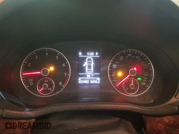 2013 Volkswagen Passat SEL Premium with VIN 1VWCH7A30DC128960, listed as a Copart auction lot 81139334 with 222,492 mi miles and Salvage Title. Bid and sale history available at carsss.com. Image 9.