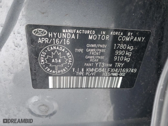 2017 Hyundai Elantra SE with VIN KMHD84LFXHU169749, listed as a Copart auction lot 87589625 with 255,199 mi miles and Salvage Title. Bid and sale history available at carsss.com. Image 12.