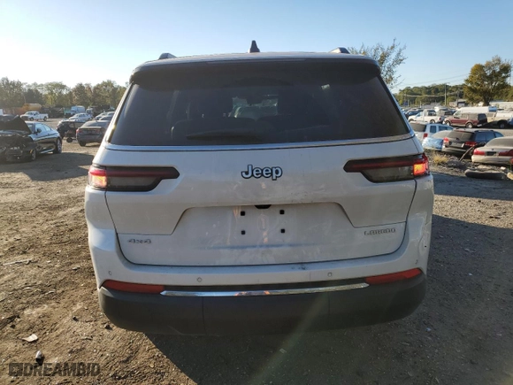 2024 Jeep Grand Cherokee L Laredo X with VIN 1C4RJKAG1R8537101, listed as a Copart auction lot 76181184 with 4,380 mi miles and Salvage Title. Bid and sale history available at carsss.com. Image 6.