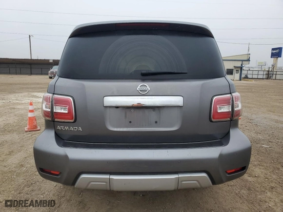 2018 Nissan Armada SL with VIN JN8AY2ND9JX003061, listed as a Copart auction lot 45853975 with 77,885 mi miles and Salvage Title. Bid and sale history available at carsss.com. Image 6.
