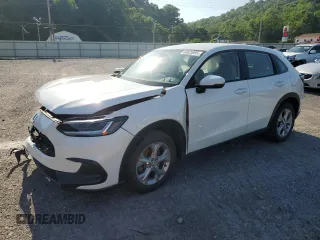 2023 Honda HR-V LX with VIN 3CZRZ2H38PM707744, listed as a Copart auction lot 60625805 with 82,874 mi miles and Salvage title. Bid and sale history available at DreamBid. Image 1.