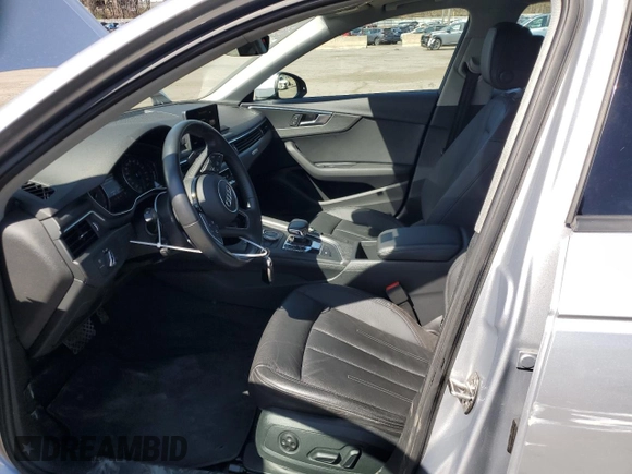 2018 Audi A4 Premium with VIN WAUDNAF47JA043410, listed as a Copart auction lot 53451095 with 35,209 mi miles and Salvage title. Bid and sale history available at DreamBid. Image 7.