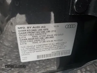 2024 Audi Q5 Premium with VIN WA1ABAFY2R2070404, listed as a Copart auction lot 77515944 with 0 mi miles and Salvage Title. Bid and sale history available at carsss.com. Image 13.