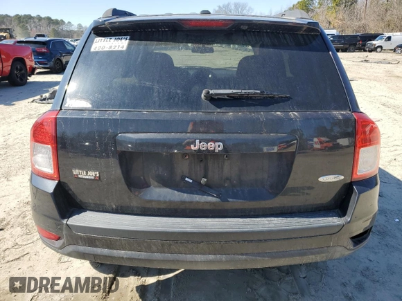 2011 Jeep Compass with VIN 1J4NT1FAXBD165742, listed as a Copart auction lot 46842535 with 66,372 mi miles and Salvage Title. Bid and sale history available at carsss.com. Image 6.