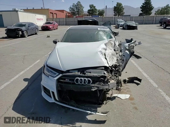 2018 Audi S3 Premium Plus with VIN WAUB1GFF9J1034277, listed as a Copart auction lot 48336225 with 0 mi miles and Salvage Title. Bid and sale history available at carsss.com. Image 10.