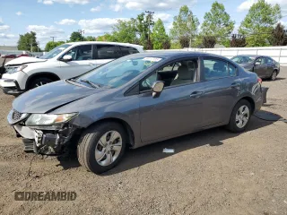 2013 Honda Civic LX z VIN 19XFB2F56DE223966, wystawiony jako Copart lot #59117725 z przebiegiem 115 394 mil mil oraz Szkoda całkowita • Salvage title. Historia ofert i sprzedaży dostępna na DreamBid. Obrazek 1.