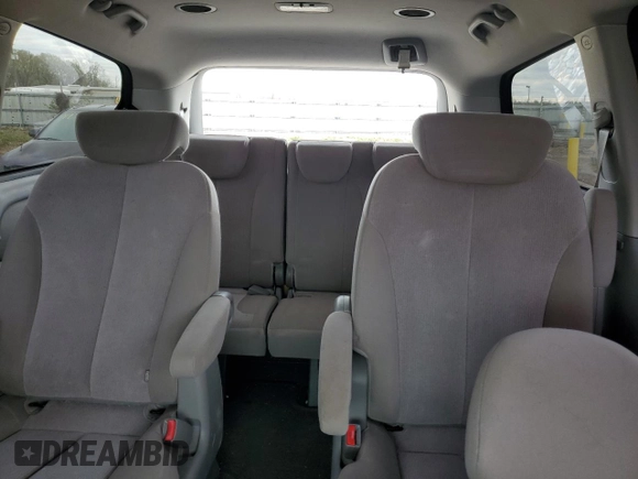 2010 Kia Sedona LX with VIN KNDMG4C3XA6359266, listed as a Copart auction lot 49822195 with 168,169 mi miles and Salvage Title. Bid and sale history available at carsss.com. Image 10.
