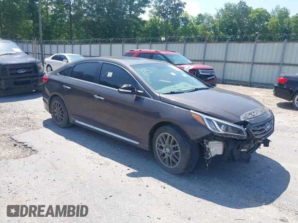 2017 Hyundai Sonata Sport with VIN 5NPE34AF4HH472661, listed as a IAAI auction lot 39608418 with Not Provided miles. Bid and sale history available at carsss.com. Image 1.