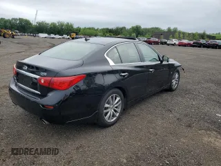 2014 Infiniti Q50 Premium with VIN JN1BV7AR0EM692022, listed as a Copart auction lot 60321765 with 72,366 mi miles and Salvage title. Bid and sale history available at DreamBid. Image 3.