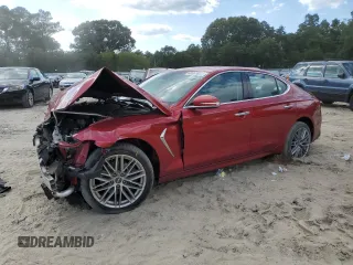 2020 Genesis G70 2.0T with VIN KMTG64LA4LU046602, listed as a Copart auction lot 68561854 with 45,490 mi miles and Salvage Title. Bid and sale history available at carsss.com. Image 1.
