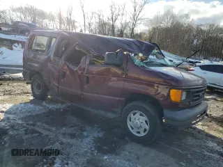 2007 Ford Econoline Passenger XL with VIN 1FBNE31L97DA48752, listed as a Copart auction lot 45878525 with Not provided miles and Salvage title. Bid and sale history available at DreamBid. Image 4.