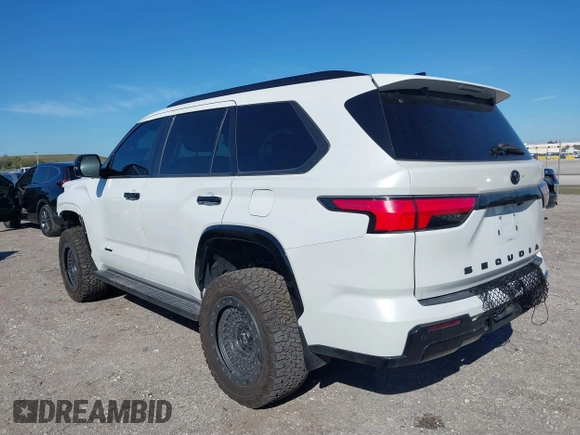 2023 Toyota Sequoia SR5 with VIN 7SVAAABA4PX013371, listed as a IAAI auction lot 41406258 with 11,776 mi miles. Bid and sale history available at carsss.com. Image 3.
