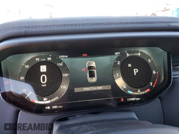 2023 Land Rover Range Rover Sport SE with VIN SAL1P9EU9PA110462, listed as a Copart auction lot 43116984 with 17,497 mi miles and . Bid and sale history available at DreamBid. Image 9.