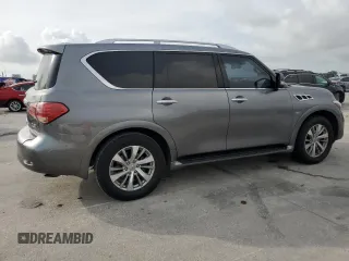 2017 Infiniti QX80 z VIN JN8AZ2NF1H9643990, wystawiony jako Copart lot #55598085 z przebiegiem 129 961 mil mil oraz Szkody całkowita. Historia ofert i sprzedaży dostępna na DreamBid. Obrazek 3.