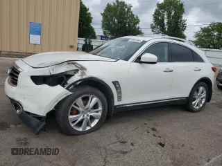 2012 Infiniti FX with VIN JN8AS1MW5CM155812, listed as a Copart auction lot 56351865 with 137,260 mi miles and Salvage title. Bid and sale history available at DreamBid. Image 1.