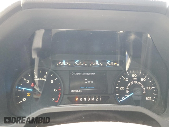 2017 Ford F-150 XL with VIN 1FTMF1EP6HKC79630, listed as a Copart auction lot 52745705 with 53,936 mi miles and Salvage title. Bid and sale history available at DreamBid. Image 9.