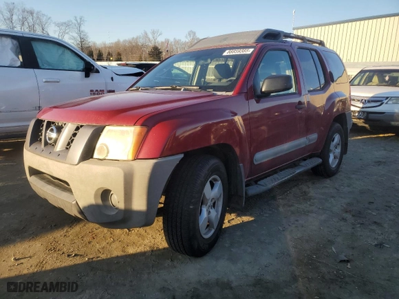 2005 Nissan Xterra S with VIN 5N1AN08UX5C657435, listed as a Copart auction lot 88859385 with 241,007 mi miles and Salvage Title. Bid and sale history available at carsss.com. Image 1.