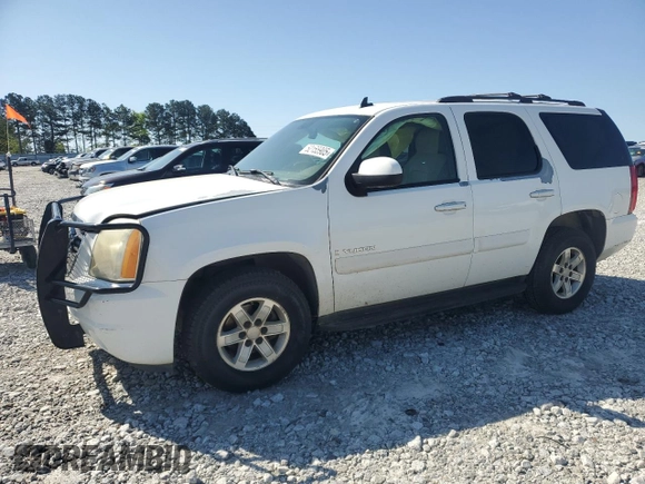 2007 GMC Yukon SLT with VIN 1GKFC13J97J106578, listed as a Copart auction lot 52155905 with 206,014 mi miles and Salvage Title. Bid and sale history available at carsss.com. Image 1.