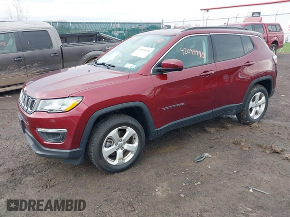 2021 Jeep Compass Latitude with VIN 3C4NJDBB8MT530329, listed as a IAAI auction lot 42094490 with 38,751 mi miles and . Bid and sale history available at DreamBid. Image 17.