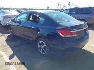 2015 Honda Civic Sedan SE with VIN 19XFB2F73FE238235, listed as a IAAI auction lot 41662447 with 144,077 mi miles. Bid and sale history available at carsss.com. Image 3.