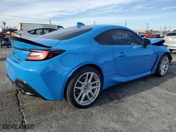 2022 Toyota GR86 with VIN JF1ZNBC19N8751797, listed as a Copart auction lot 86563554 with 60,396 mi miles and Salvage Title. Bid and sale history available at carsss.com. Image 3.