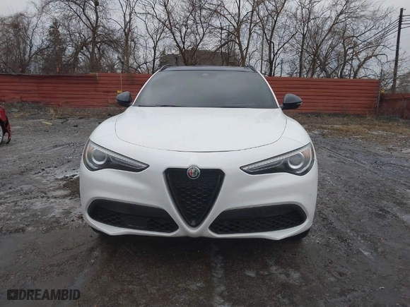 2021 Alfa Romeo Stelvio Ti with VIN ZASPAKBNXM7D15764, listed as a IAAI auction lot 41502764 with 48,714 mi miles. Bid and sale history available at carsss.com. Image 12.