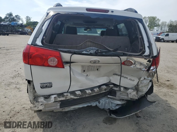 2007 Toyota Sienna XLE with VIN 5TDZK22C07S071470, listed as a Copart auction lot 53112785 with 231,383 mi miles and Salvage Title. Bid and sale history available at carsss.com. Image 6.