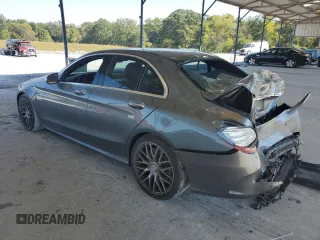 2020 Mercedes-Benz C 63 AMG with VIN 55SWF8GB7LU330754, listed as a Copart auction lot 75277924 with 64,076 mi miles and Salvage title. Bid and sale history available at DreamBid. Image 2.