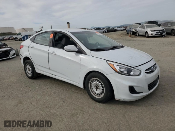2017 Hyundai Accent SE with VIN KMHCT4AE6HU376532, listed as a Copart auction lot 47270745 with 133,725 mi miles and Salvage Title. Bid and sale history available at carsss.com. Image 4.