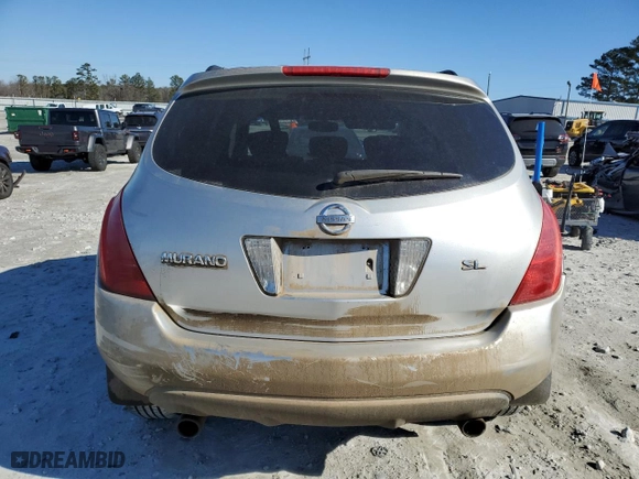 2005 Nissan Murano SL with VIN JN8AZ08T15W305217, listed as a Copart auction lot 41696695 with 238,677 mi miles and Salvage Title. Bid and sale history available at carsss.com. Image 6.