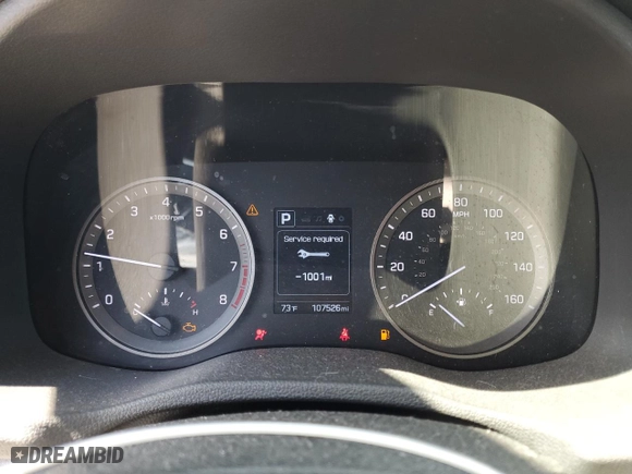 2016 Hyundai Tucson Eco with VIN KM8J3CA28GU226492, listed as a Copart auction lot 50471215 with 107,526 mi miles and Clean Title. Bid and sale history available at carsss.com. Image 9.