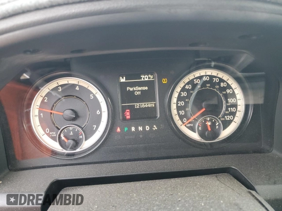 2017 Ram 2500 Big Horn with VIN 3C6UR5DJ3HG589034, listed as a Copart auction lot 44690955 with 121,844 mi miles and Salvage Title. Bid and sale history available at carsss.com. Image 9.