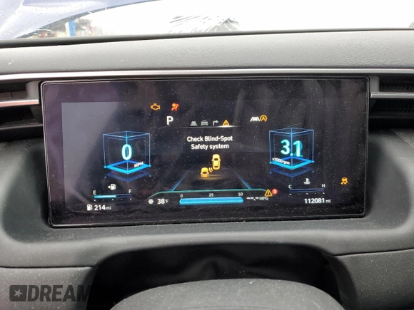 2022 Hyundai Tucson Limited with VIN 5NMJE3AE4NH075714, listed as a Copart auction lot 85157594 with 112,081 mi miles and Salvage Title. Bid and sale history available at carsss.com. Image 9.