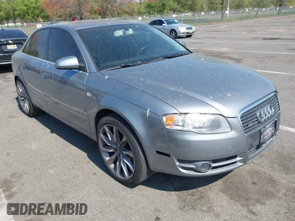 2006 Audi A4 2.0T with VIN WAUDF78E86A263765, listed as a IAAI auction lot 42122063 with 114,125 mi miles. Bid and sale history available at carsss.com. Image 1.