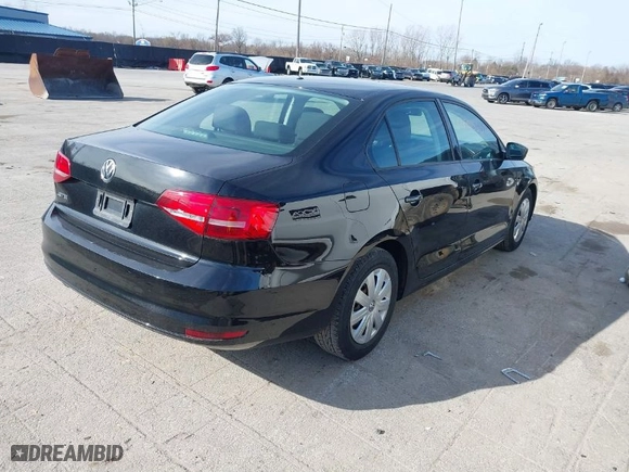 2015 Volkswagen Jetta Sedan 2.0L S with VIN 3VW2K7AJ9FM424668, listed as a IAAI auction lot 41833307 with 73,574 mi miles. Bid and sale history available at carsss.com. Image 4.