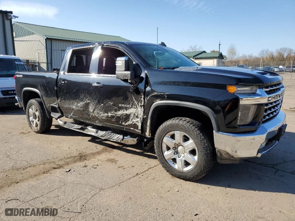 2020 Chevrolet Silverado 3500HD LTZ with VIN 1GC4YUEY9LF115570, listed as a Copart auction lot 77687084 with 0 mi miles and Salvage Title. Bid and sale history available at carsss.com. Image 4.
